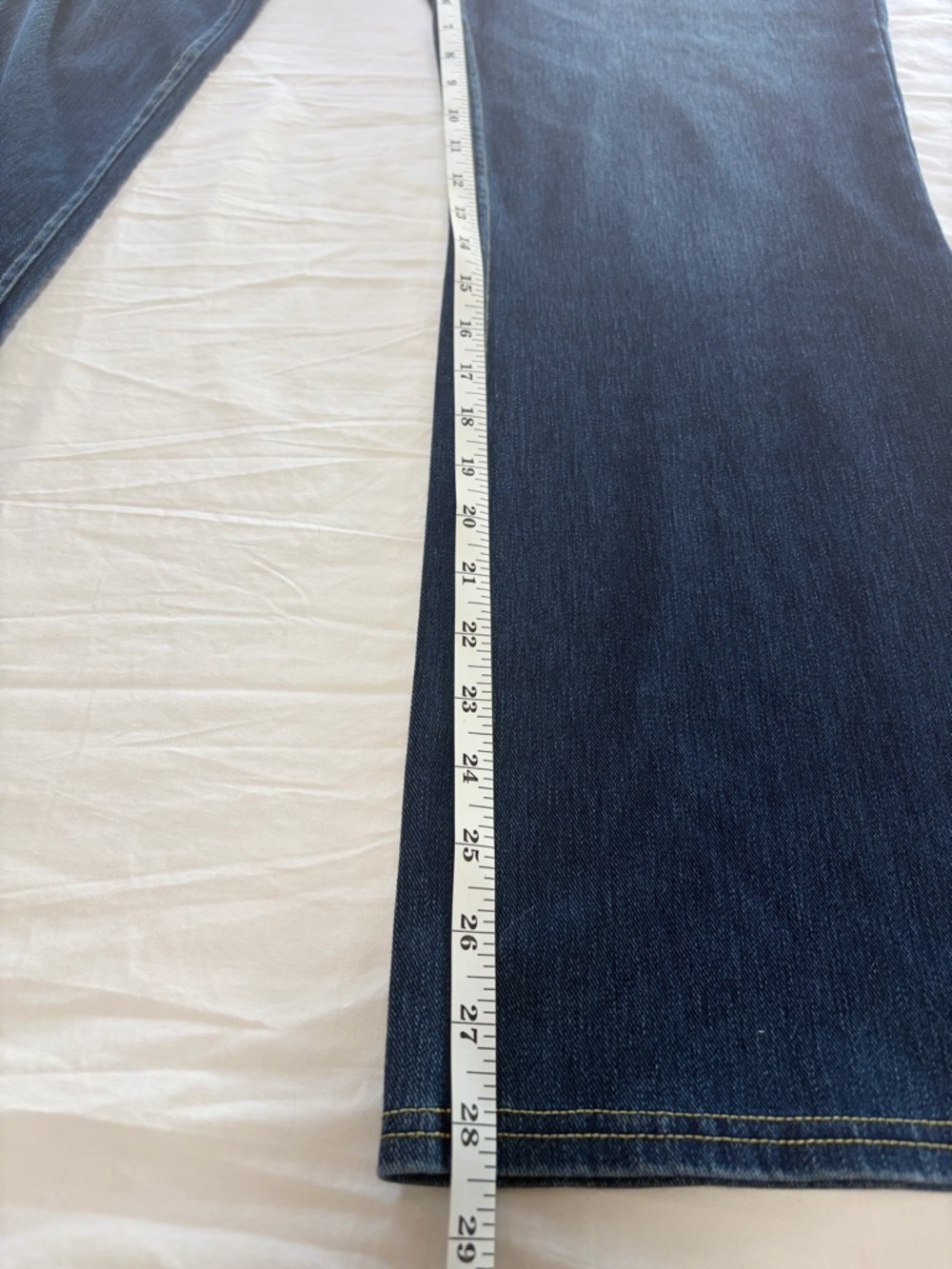 HALARA Dark Blue Wide Leg Flare Jeans - Picture 10 of 13